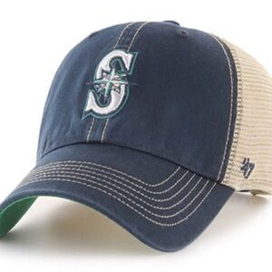 Seattle Mariners 47 Brand Trawler Clean Up Adjustable Hat - Navy